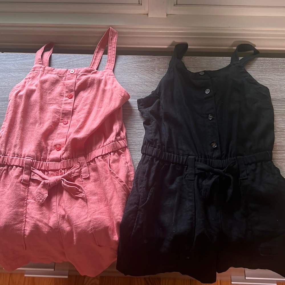 2 girls Old Navy rompers